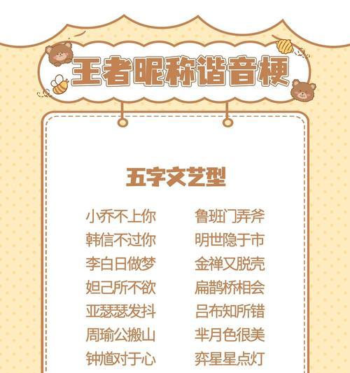 王者荣耀起名七个字的规则是什么？有哪些创意建议？