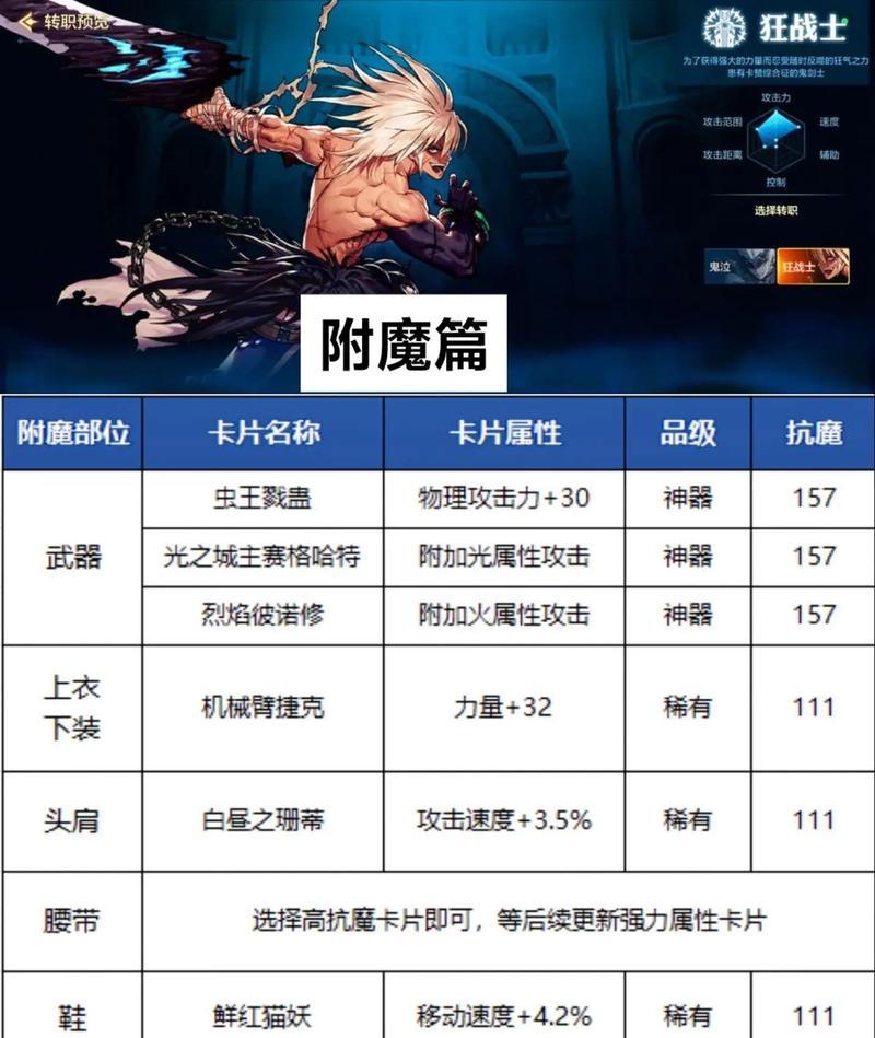 dnf刺客职业附魔技巧有哪些？如何选择附魔属性？