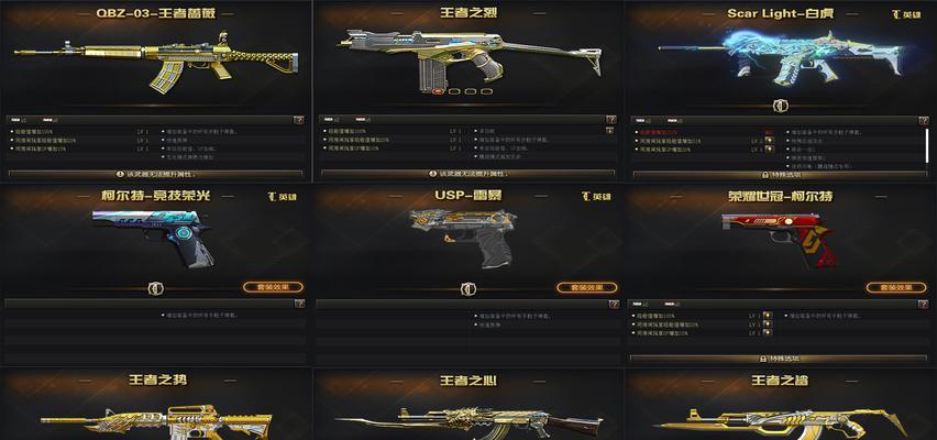 CF王者武器对收藏等级的提升是多少？